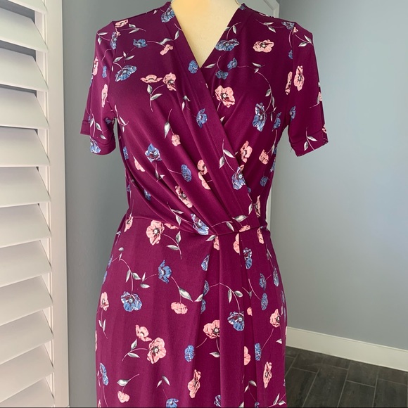 BANANA REPUBLIC FLORAL DRESS SIZE S Petite - Picture 6 of 17